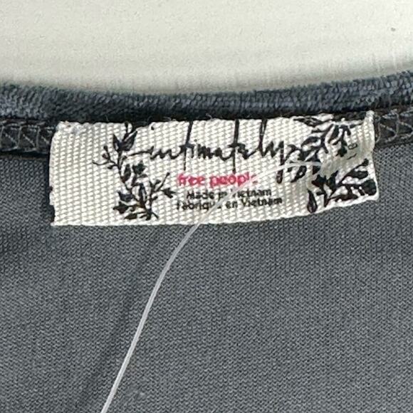 NWT | Free People Intimately | Velour Puff Sleeve Bodysuit | Gray | Various Size - Picture 6 of 12